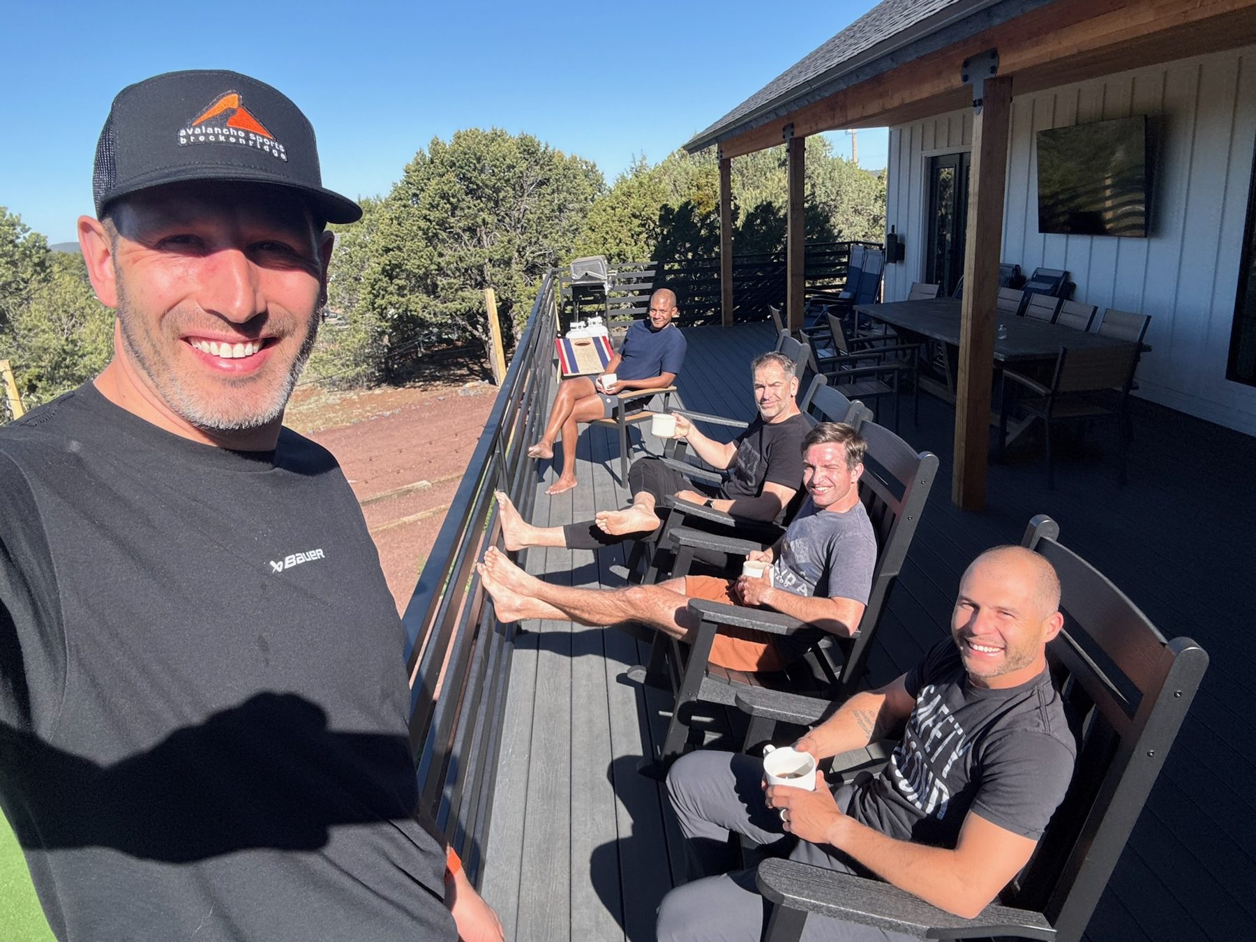 Grand Canyon — the group on the deck
