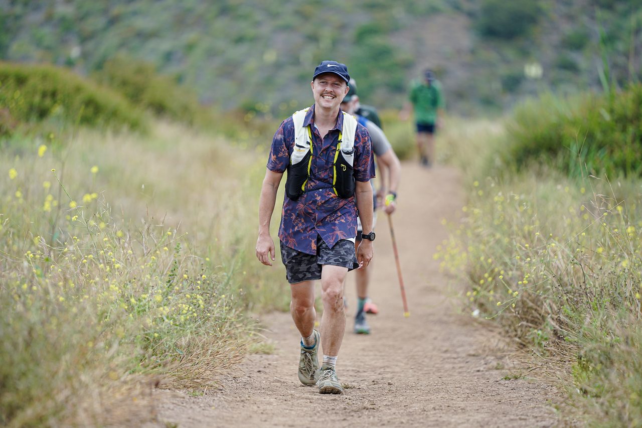 Malibu — pushing up the trail