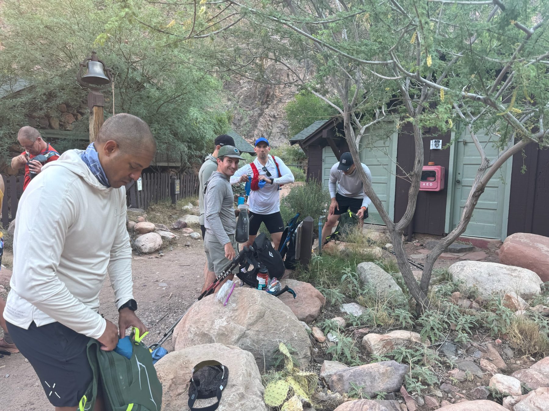 Grand Canyon — aid station, coming out