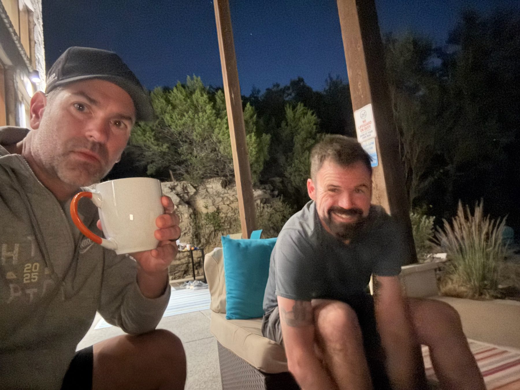 Austin — coffee on the couch