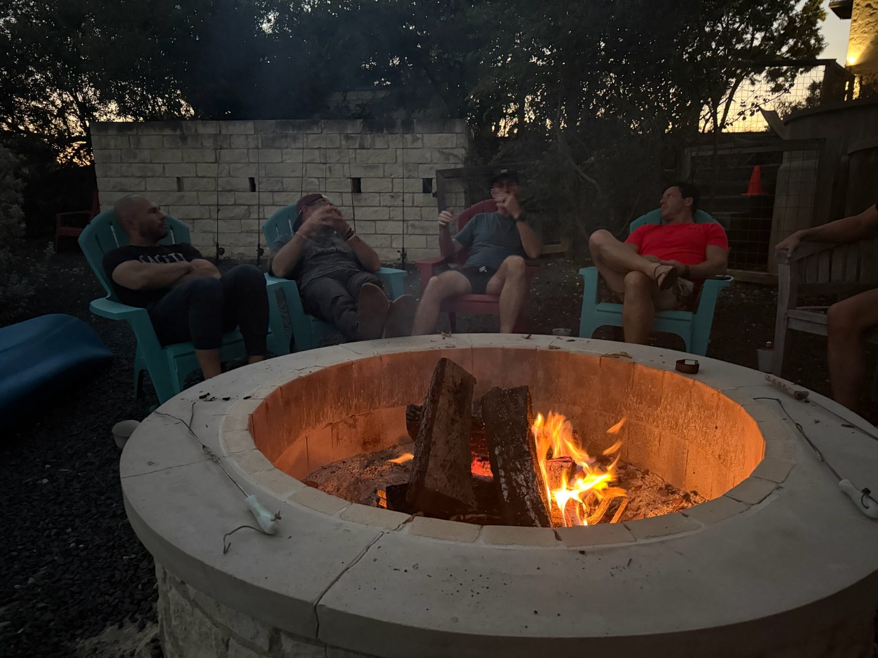 Austin — fire, up close