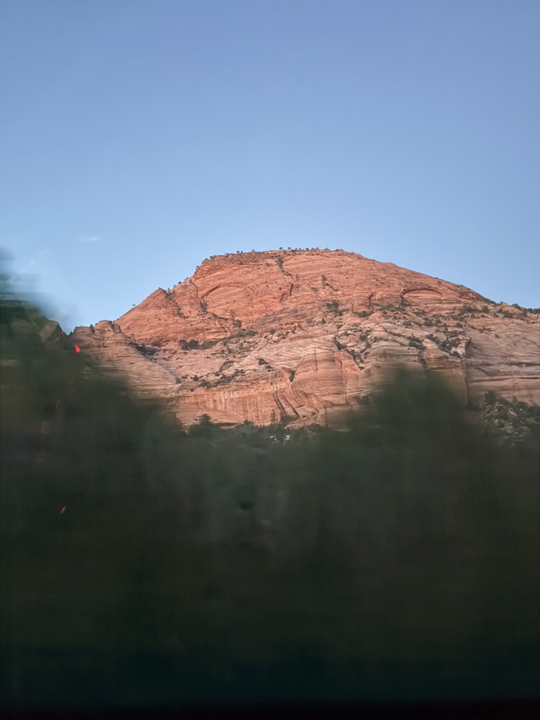 Zion landscape — the terrain of the traverse
