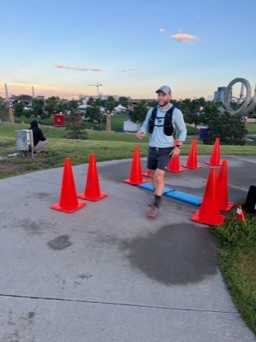 Ring the Springs — runner on course at dawn