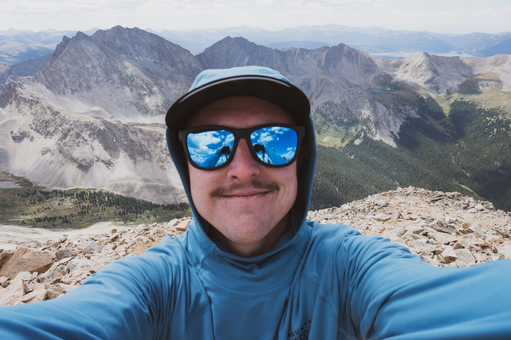 Mt. Huron — on the summit