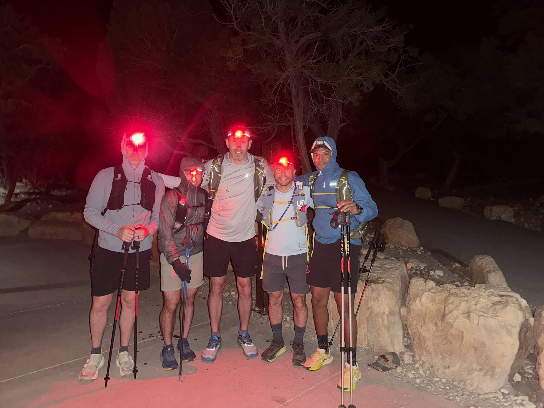 Grand Canyon — the group after dark